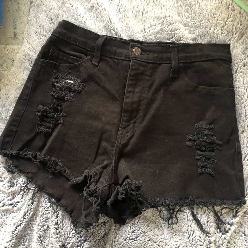 Distressed shorts